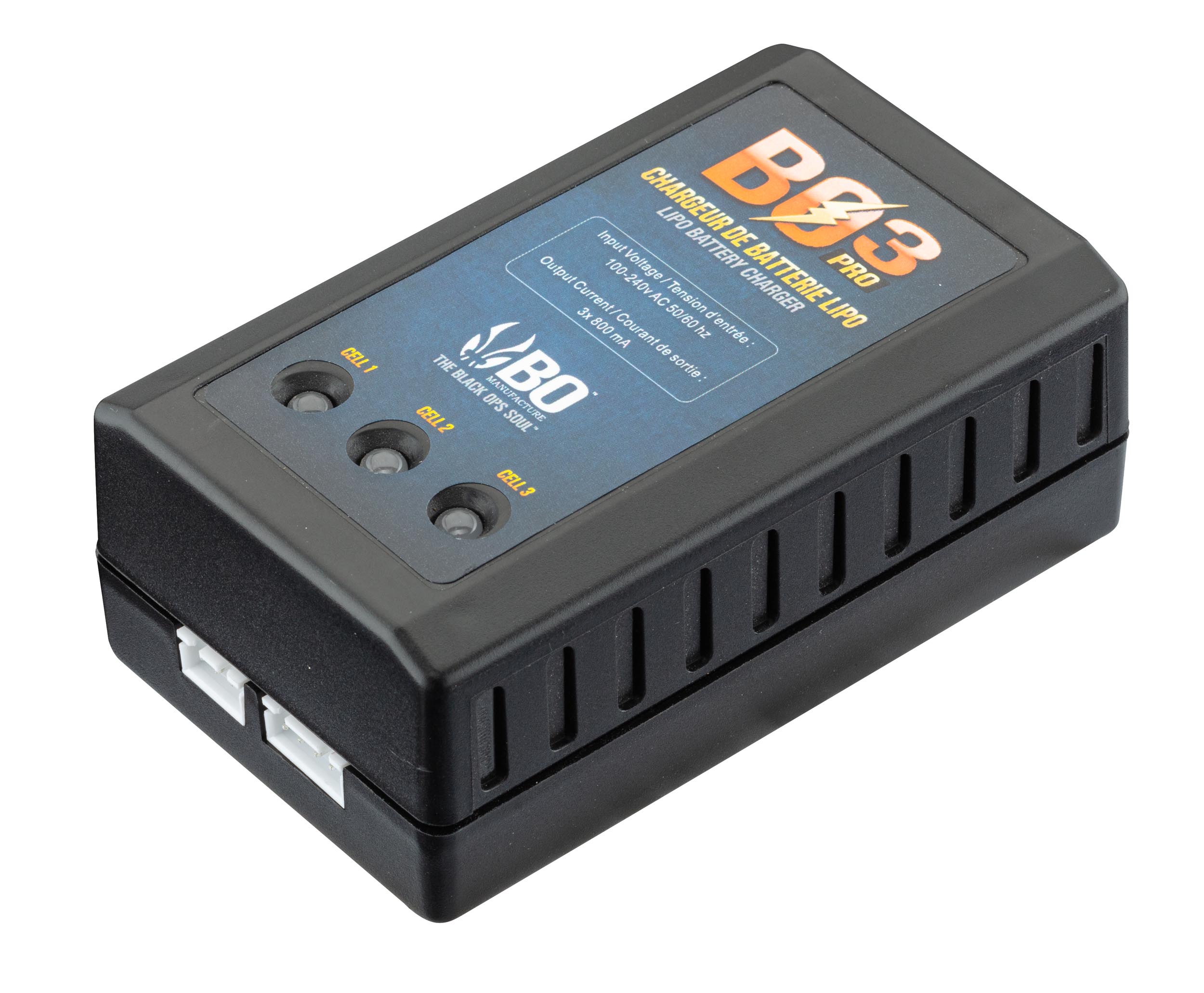 Photo Chargeur de batterie BO3 LiPo 7,4V et 11,1V en sachet